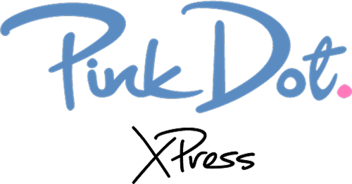 Pink Dot Xpress logo