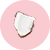 coconut piece pink background