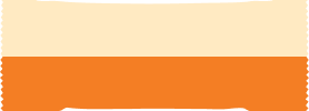 orange and cream horizontal stripes banner