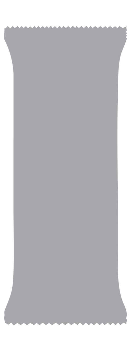 blank silver snack packaging wrapper