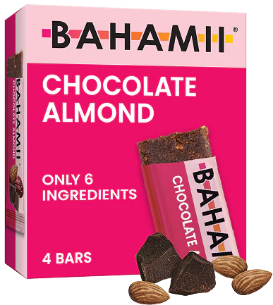 Bahami chocolate almond bars 4 pack only 6 ingredients